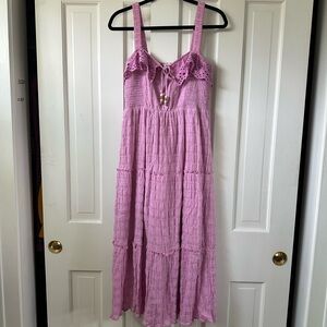 Purple Sleeveless Maxi Dress